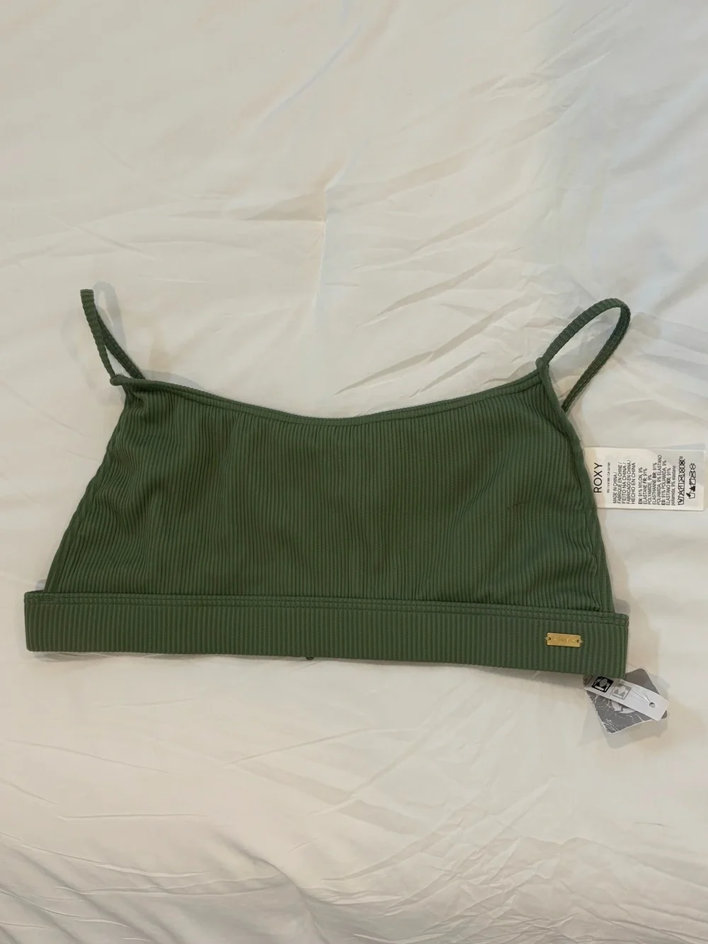Roxy Ribbed Bikini Top - Picture 1 of 3